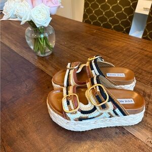 Steve Madden Women's Multicolor Platform Sandals